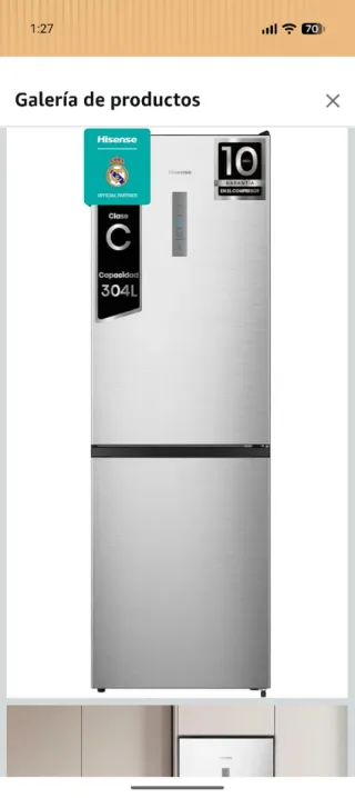 Frigorífico Hisense RB390N4BCC 304L