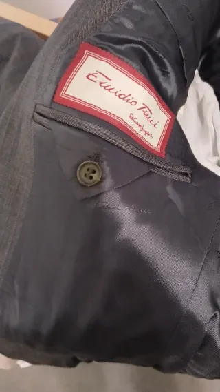 Traje Emidio Tucci Gris Rayas