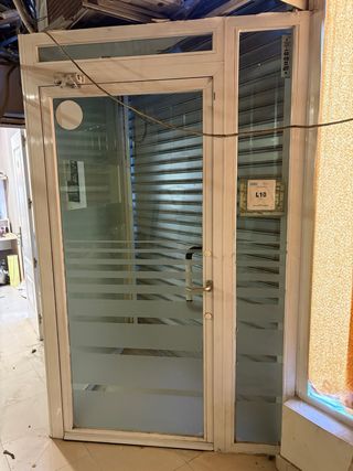 Mampara Aluminio Cristal Puerta Tienda Muelle incl