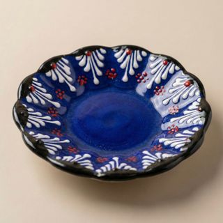 Vasetto turco, ceramica Iznik, piattino