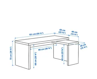 Scrivania Ikea Malm Bianca