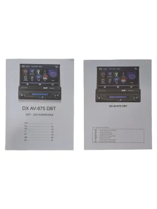 Radio Coche DX AV-875 DBT
