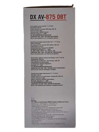 Radio Coche DX AV-875 DBT