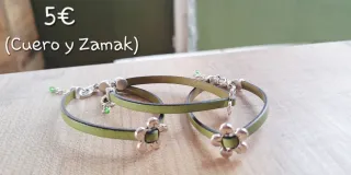 Pulseras hechas a mano con abalorios