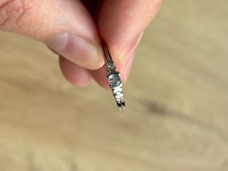 Anillo Plata 925 Zafiro Azul Natural