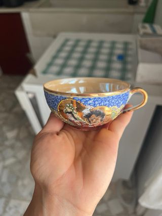 Juego de té porcelana antiguo