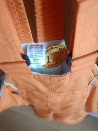 Peto de nieve infantil naranja