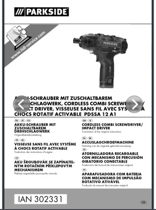 Atornillador Parkside PDSSA 12 A1