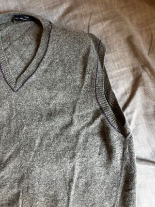 Chaleco Massimo Dutti Hombre Gris