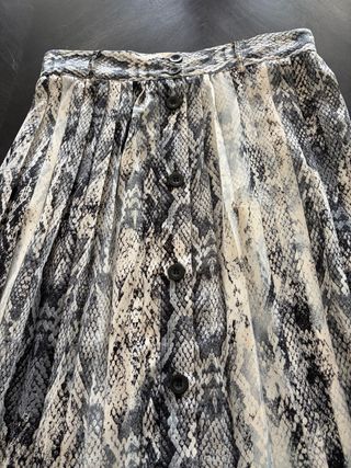 Falda larga estampado serpiente