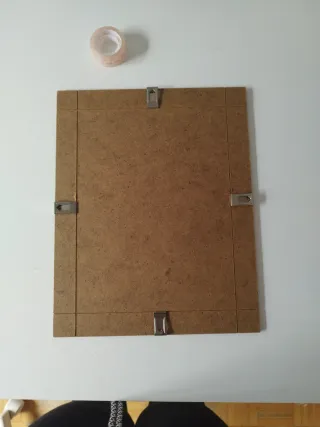 Marco de madera y cristal para cuadros