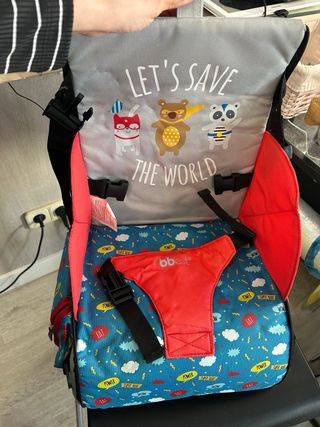 Trona-Bolso  portatil merienda infantil gato