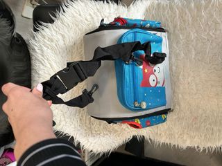 Trona-Bolso  portatil merienda infantil gato