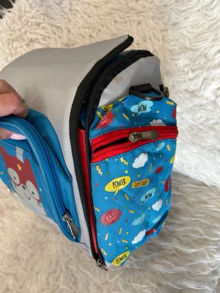 Trona-Bolso  portatil merienda infantil gato