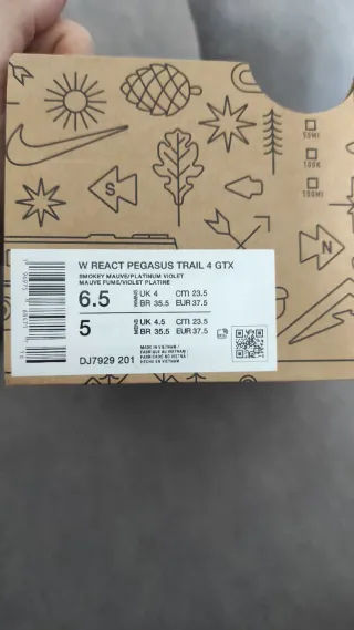 Nike React Pegasus Trail 4 GTX Morado