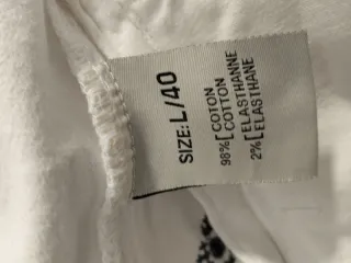 Cazadora Blanca Talla M Bordada