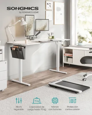 Mesa Escritorio Eléctrico 160cm SONGMICS LSD026W02