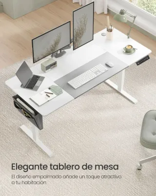 Mesa Escritorio Eléctrico 160cm SONGMICS LSD026W02