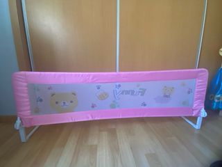 Barrera de Cama Infantil Rosa