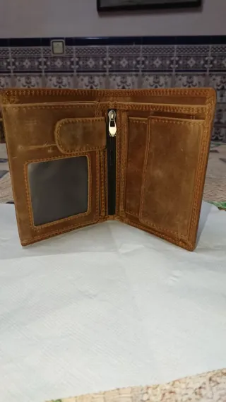 billetera cartera de cuero