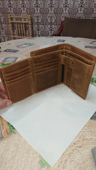 billetera cartera de cuero