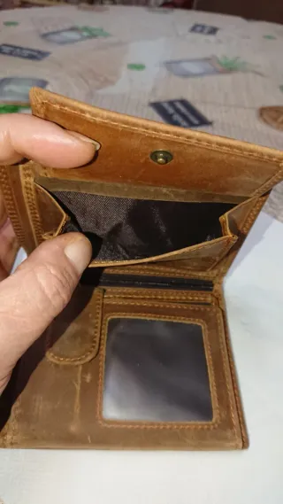 billetera cartera de cuero