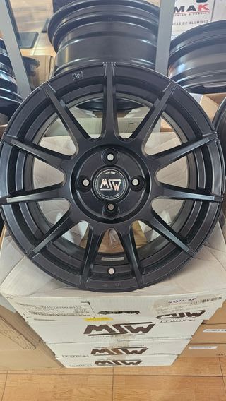 Llantas MSW85 16” 6.5 4x108 Negro Brillante