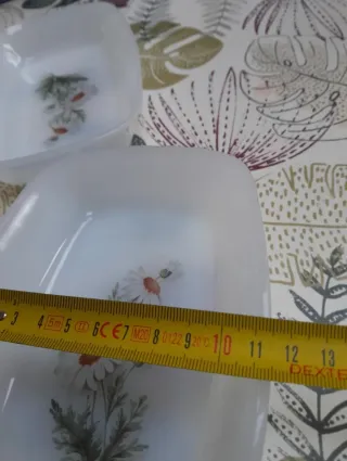 3 Rabaneras  de la vajilla Arcopal Margaritas