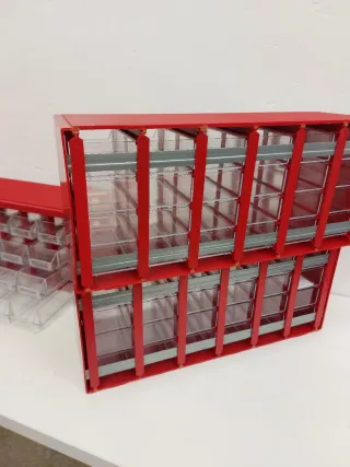 Cajonera Plástico Apilable Roja