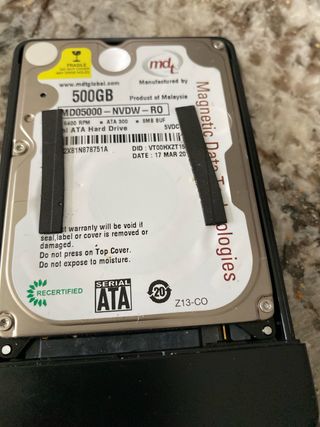 Disco Duro Western Digital 500GB