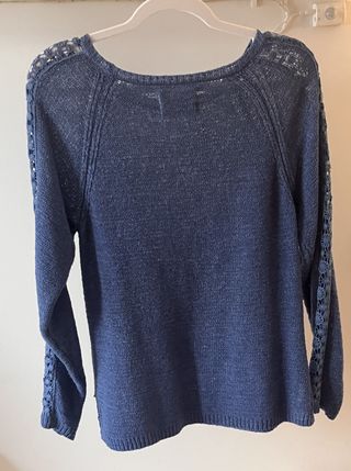 Jersey Springfield azul con encaje