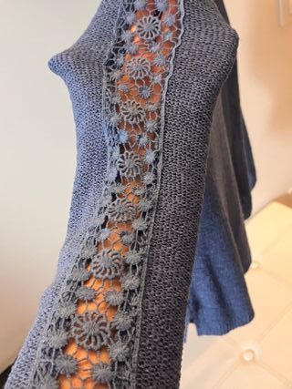 Jersey Springfield azul con encaje