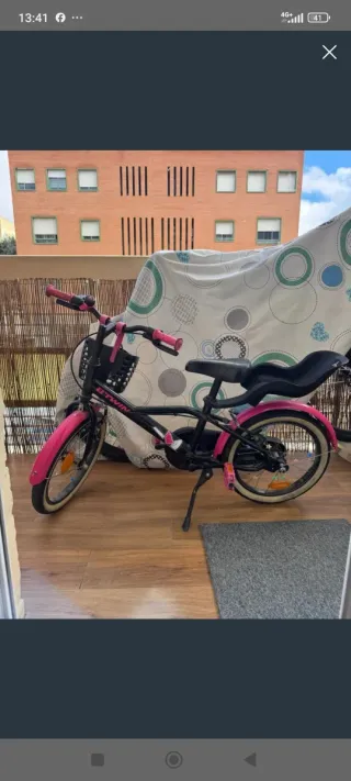Bicicleta infantil rosa Btwin