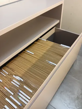 Mueble archivador oficina beige