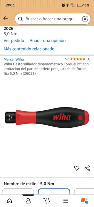 Wiha TorqueFix Destornillador Dinamométrico