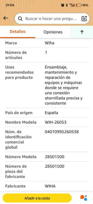 Wiha TorqueFix Destornillador Dinamométrico