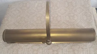 Aplique vintage latón o bronce Lámpara para cuadro