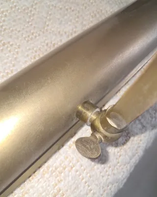 Aplique vintage latón o bronce Lámpara para cuadro