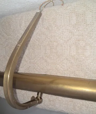 Aplique vintage latón o bronce Lámpara para cuadro