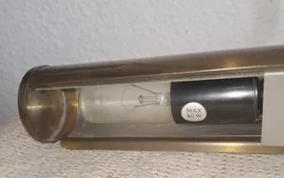 Aplique vintage latón o bronce Lámpara para cuadro