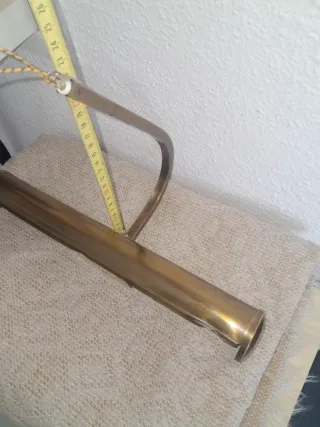 Aplique vintage latón o bronce Lámpara para cuadro