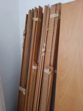 Puertas madera haya con tapa juntas