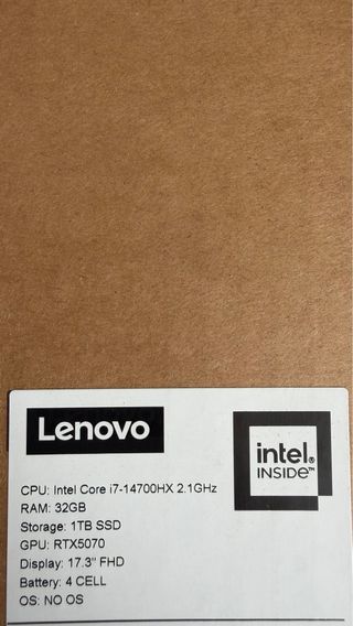 Vendo Portátil Lenovo LOQ 17IRX10