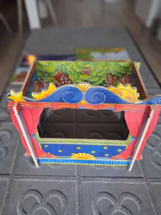 Lote Juguetes Madera: Teatro y Puzzle