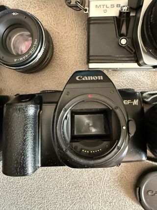 Lote Cámaras Fotos Vintage Tamron Zenit y canon