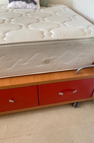 Base de cama con cajoneras