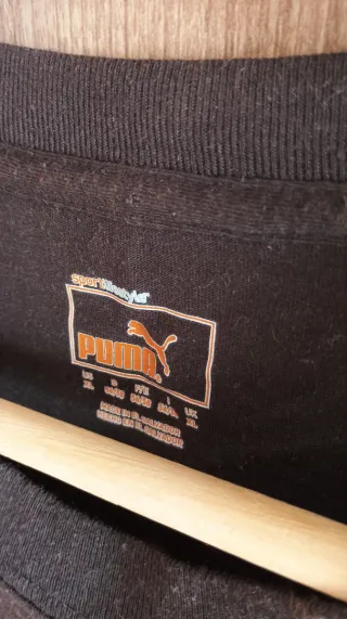 Camiseta PUMA Negra Rayos X Esqueleto Talla XL