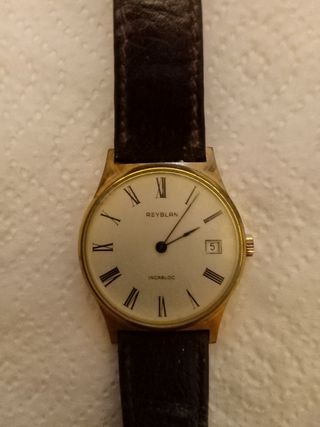 Reloj Caballero Reyblan Suizo Dorado