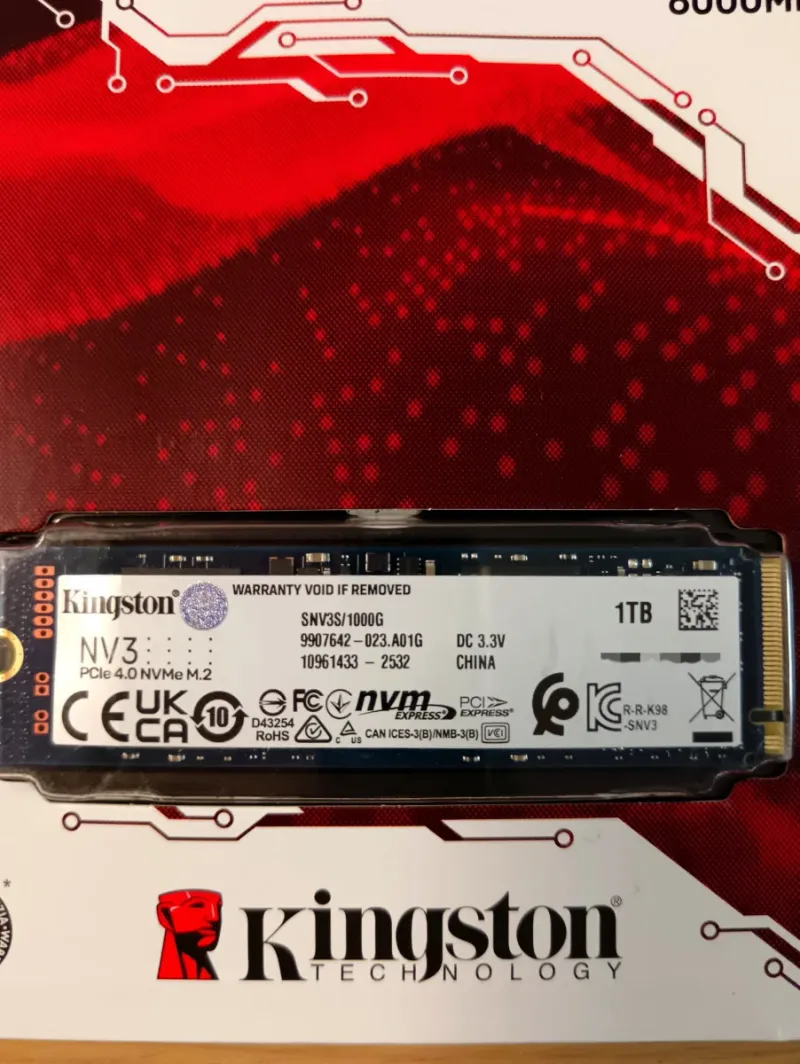 NVME 1TB KINGSTON NV3 Gen4 afbeelding 2
