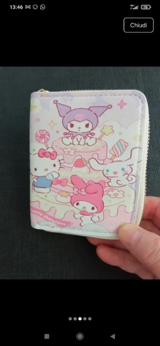 Portafoglio Sanrio Hello Kitty My Melody Cinnamoro